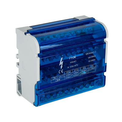 REPA-44L LEXO Bloque de Distribución Tetrapolar 4x11-Vías 125A 40ºC 500V 1,5-35mm2