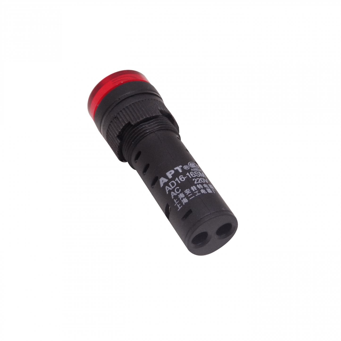 PILOTO-LEDB-R-220V Rojo Zumbador Luz Indicadora LED 220VAC 15mm-diametro 19mm-cabeza 55mm-alto