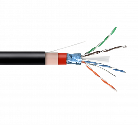 CBX6F-FN FURUKAWA Oscuro Cable F/UTP Categoría 6 Uso interior-exterior Calibre 23AWG Conductor sólido Venta por unidad métrica