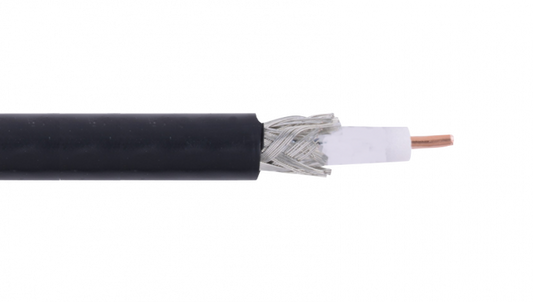 CCRG6N RG6 Negro 305 metros Bobina RG-6 Cable Coaxial 75ohm Aleación-CCS