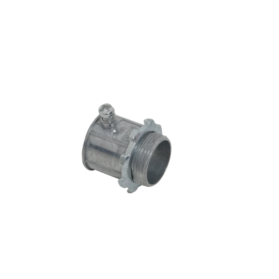 EMT25-SA Conector de salida para caja con hilo de 25mm en zinc, apto para tubería metálica rígida