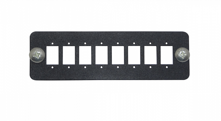 MPO-3P Placa de 8-Puertos-MPO 130mm para 1U-3Posiciones requiere-Adaptadores-FASM Fibra Óptica