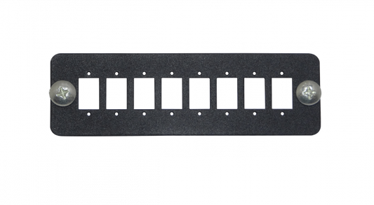 MPO-3P Placa de 8-Puertos-MPO 130mm para 1U-3Posiciones requiere-Adaptadores-FASM Fibra Óptica