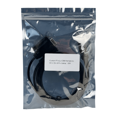 RS232-DIN Cable para PLC Melsec RS232 1.8m DIN Macho (PS2) a DB9 Hembra (DE-09) 180cm