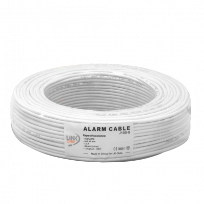 J100-8 100mt 8C Alambre 24AWG Telefonico 4-Pares Redondo Aleacion CCA 8x0,5mm
