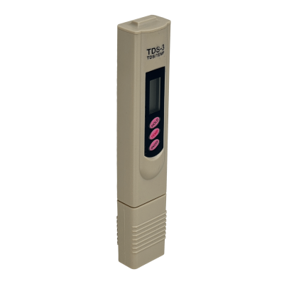 MIDE-AGUA Medidor digital de TDS (Sólidos Disueltos Totales) y temperatura en °C/°F, requiere 2 pilas LR44