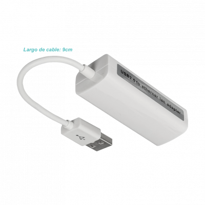 GENLAN 1-USB2.0-AM 1-LAN-RJ45-H Adaptador Ethernet-a-USB 100mbps Chipset-9700