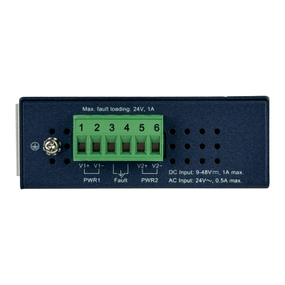 ICS-2100T PLANET Convertidor Serial a Ethernet Industrial 1-Puerto DB9 RS232/RS485/422 Alimentación 12-48V