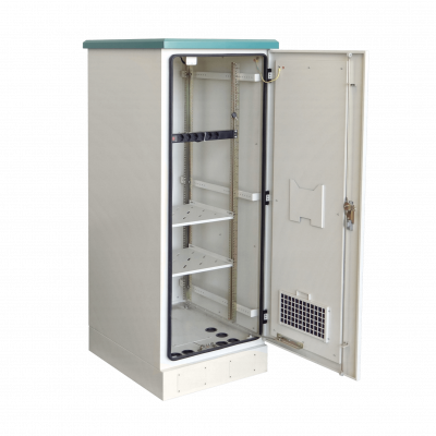 RK32-8LE LINKMADE 32U 644x780mm Rack Exterior-Piso IP65 PDU Bandjs Vents Tamper
