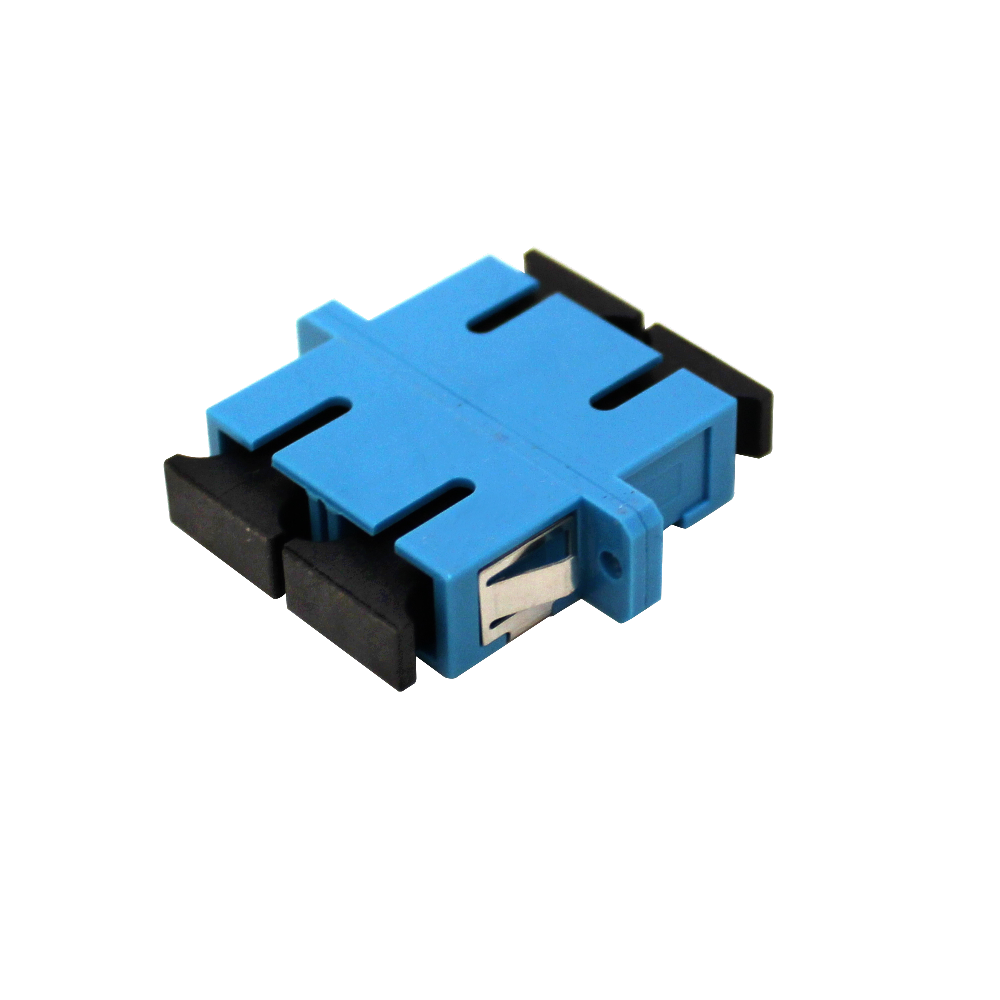 FASCD Adaptador acoplador simplex azul SC-SC monomodo dúplex para fibra óptica, para panel de parcheo o caja de conexiones