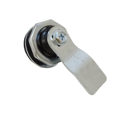 MS407 TIBOX Placa ciega circular para cuadro eléctrico Con-llave IP66
