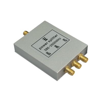 SCW03 1x3 380-2500MHz 0,4GHz-2,5Ghz Repartidor de Señal RF 1 Entrada SMA-H 3 Salidas SMA-H