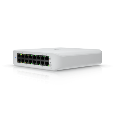 USW-LITE-16-POE UBIQUITI Conmutador de Escritorio 45W-total 16 Puertos-1000-8-PoE+48af/52at requiere-UniFi