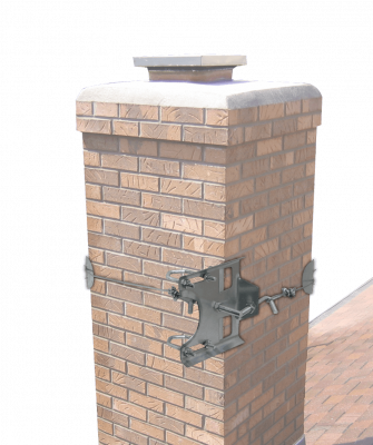CHIMNEY Kit de Montaje para Chimenea Hasta 1-1/2-pulgadas Galvanizado