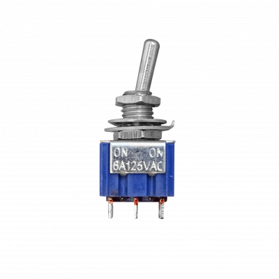 MTS-202 Conmutador 6-Pines 2-Posiciones Azul Claro ON-ON Palanca 250V 3AMP DPDT