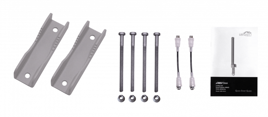 AMO-5G13 UBIQUITI 13dBi 2x2 5GHz Antena Omnidireccional 2-RPSMA Intemperie