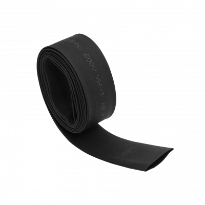 TN16 Cable LMR400 de 16mm, 1 metro, color negro con tubo termocontraíble de 100cm