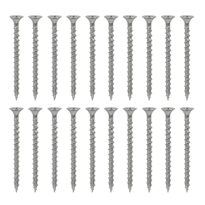 YUP6-16 100 unidades 6 x 2 Longitud-51mm Plateado Tornillo para Placa de Yeso Punta Cruz 2,0p