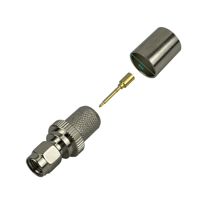 SM4C Conector Macho SMA para Cable Coaxial LMR400 Serie-400