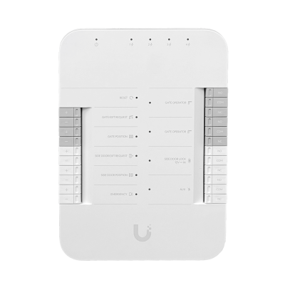 UA-HUB-GATE UBIQUITI Porton Puerta Reles 4-Cams/Readers Riel-Din req-PoE++