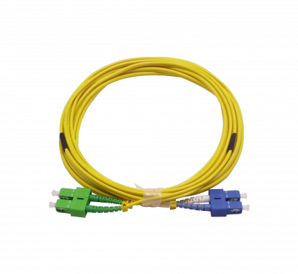 JFSAC5 5mt SC/APC-SC/UPC Monomodo SM Dúplex Cable de Fibra Óptica 3mm 9/125um