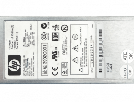 194989-002 HP Fuente de alimentación redundante de 400 W para servidor DL380 G2/G3, modelo PS-3381-1C1