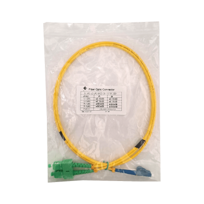 JFSAL1 1mt SC/APC-LC/UPC Monomodo SM Dúplex Latiguillo de Fibra Óptica 9/125um 3mm