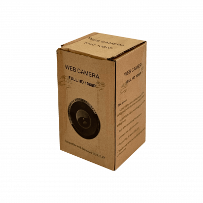 WEBCAM Cámara Web con Resolución Full HD 1080p, Micrófono Incorporado, Enfoque Automático, Interfaz USB-A 2.0, Compatible con MAC, Windows y Linux