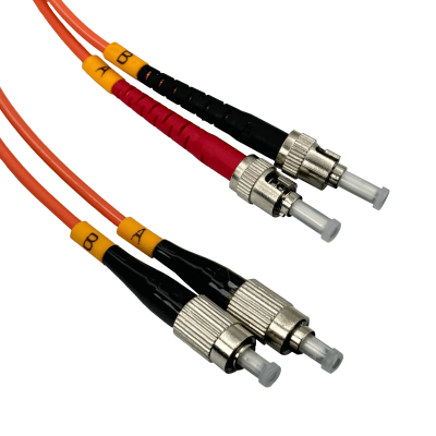 JFMFT3 Latiguillo de fibra dúplex multimodo OM1 FC-ST de 3 metros, 62.5/125 µm, cubierta LSZH