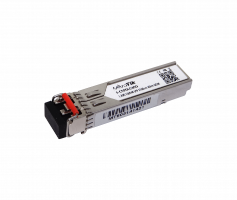 S-C59DLC40D Transceptor SFP MIKROTIK 1590nm 1,25G Monomodo 40km 2-LC DDM para CWDM-MUX8A Unidad Individual