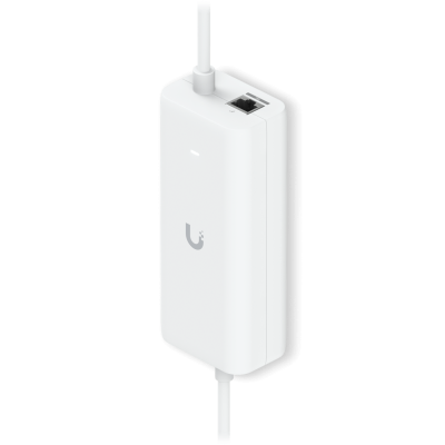 POE+C UI Convertidor PoE+ equipado con USB-C Potencia 30W mas Interfaz 10 Gigabits por Ethernet destinado a Puertas de Enlace en la Nube UniFi