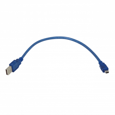 USB-AMI30 Cable USB de 25cm con Conector A Macho de 5 Pines a Mini Macho