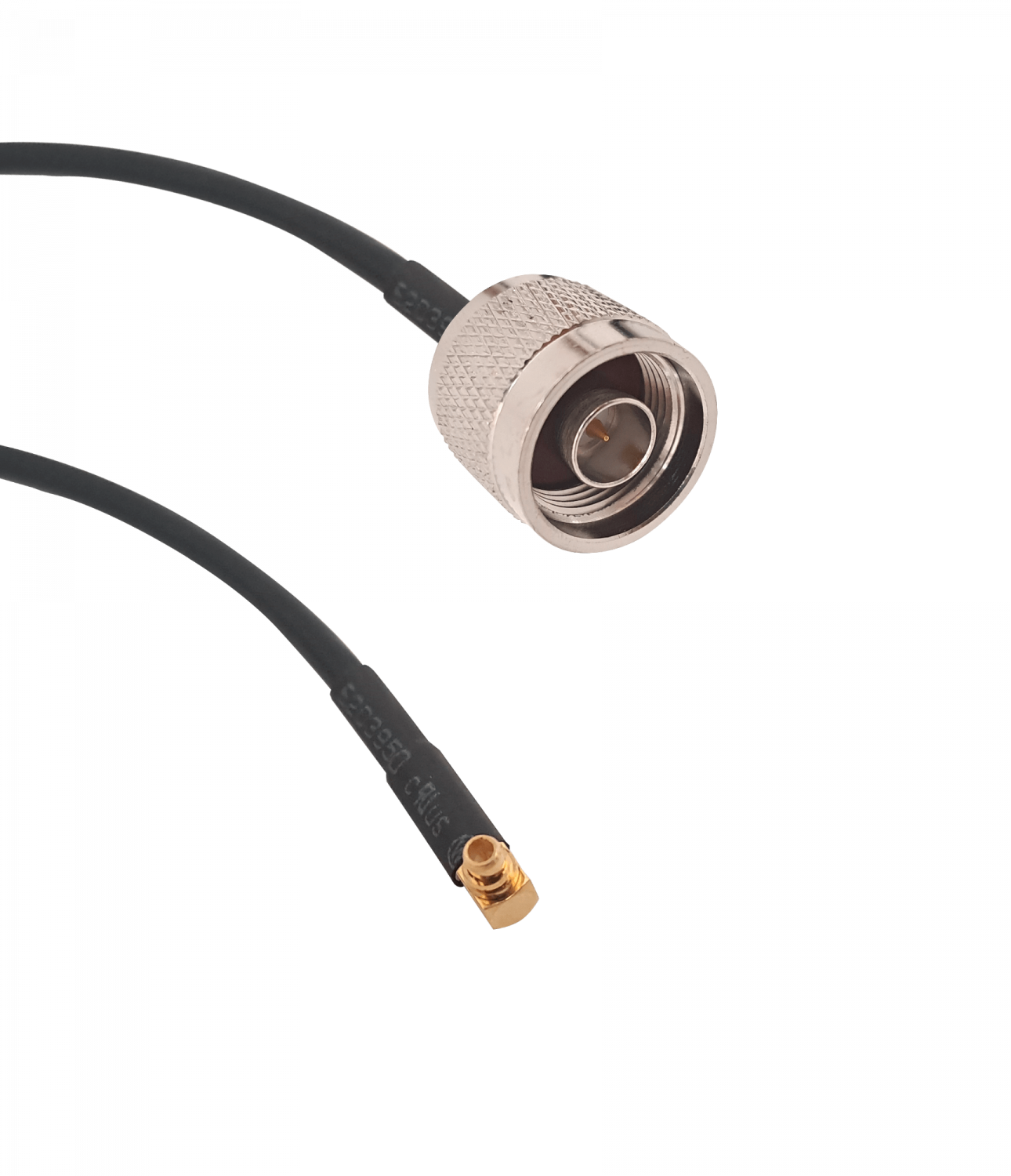 CA-MMNMCN19 50cm MMCX N-Macho LMR100 Cable Coaxial Negro
