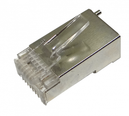 TC-CON-10 Paquete de 10 Conectores UI TOUGH STP RJ45 Macho con Pin de Tierra.