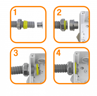 FLEXU-25 Rollo de 30 Metros de Tubería Conduit Metálica Semi-Flexible Recubierta de PVC de 25mm (3/4 de Pulgada)