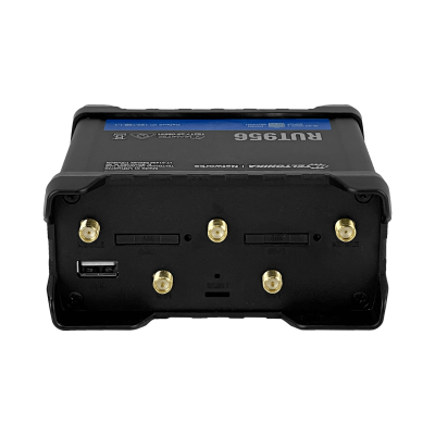 RUT956 TELTONIKA Enrutador 4G/LTE Doble SIM GPS con Puertos RS232/485 3 Antenas SMA 2 RP-SMA 3 LAN 1 WAN
