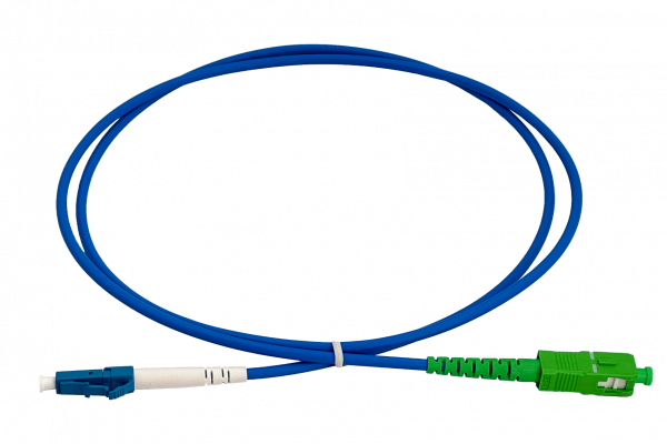 JBSAL1 LSZH Blindado 1mt LC/UPC-SC/APC SM Simplex Latiguillo de Fibra 3.0mm 9/125um