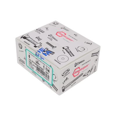 YUL8-10 100-Unid Autoperforante lenteja 8x1 1/4-pulg Largo-31mm zinc 651540001