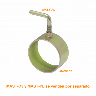 MAST-C5 Base para tubo de 58mm req/MAST-PL Fijacion Mastil Telescopico