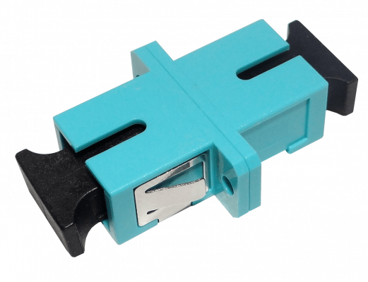 FA3C SC-SC Aqua OM3 SX-Simplex Acoplador para Fibra Adaptador para Panel de Conexiones/Caja