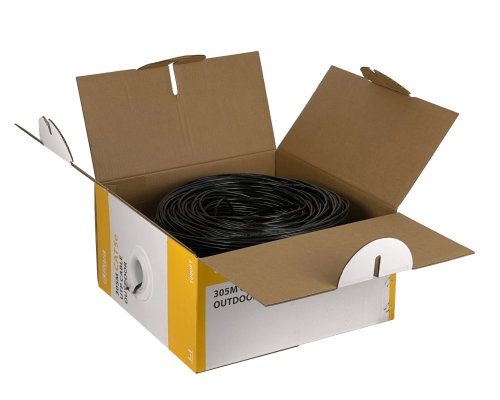 CBXD-UN3 DAHUA 305m Exterior Cat5e Negro 24AWG Cable UTP Conductor Sólido Cobre PFM920-5EU