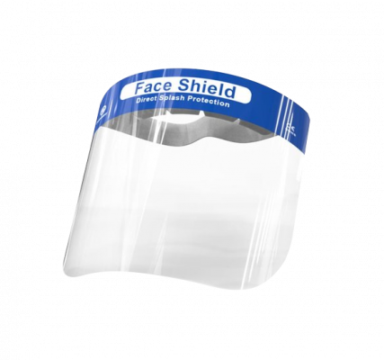 FACE-SHIELD Protector Facial de Polietileno HDPE con Visibilidad Amplia +180º Modelo SX-2020