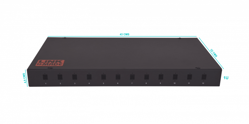 CFR12CL LINKMADE PANEL FIJO 12-SC 24-LC DISTRIBUIDOR DE FIBRA 1U REQUIERE ACOPLADORES RECTANGULARES