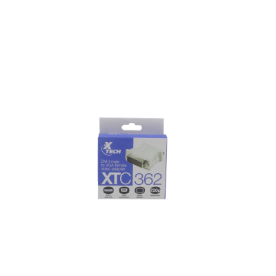 VGADVI Adaptador de señal de video Conector VGA hembra a DVI macho 24+5 pines Para pantalla