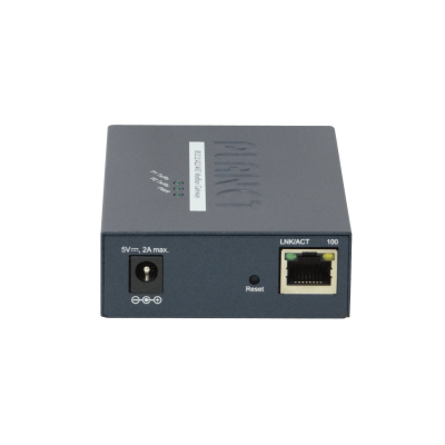 MG-120 PLANET 1 Puerto 100Base-TX 2 DB9-Macho Modbus RS232 RS422 RS485 5VDC Transceptor Ethernet