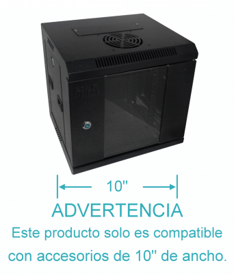 RK1006-3L LINKMADE Bastidor 6U 10-PULGADAS-ANCHURA 30CM-PROFUNDIDAD NEGRO