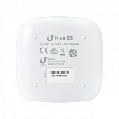 UACC-AE UBIQUITI 1-SFP 1-1000-RJ45 Convertidor de Medios Gigabit requiere-PoE24V/af UF-AE