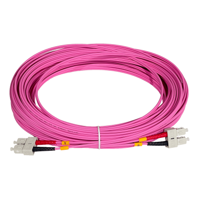 JF4CC25 LSZH m25t SC-SC OM4 MultiModo MM Duplex Jumper Fibra 50/125um 3mm