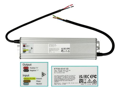 MTP250-53 Fuente de alimentación exterior MIKROTIK 53V 250W IP67 para NetPower MTP250-53V47-OD