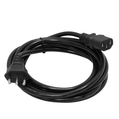 NIMC3 Cable de Alimentación 3x0,75mm2 Chile-C13 6A 300cm conforme a norma CEI23-16-VII